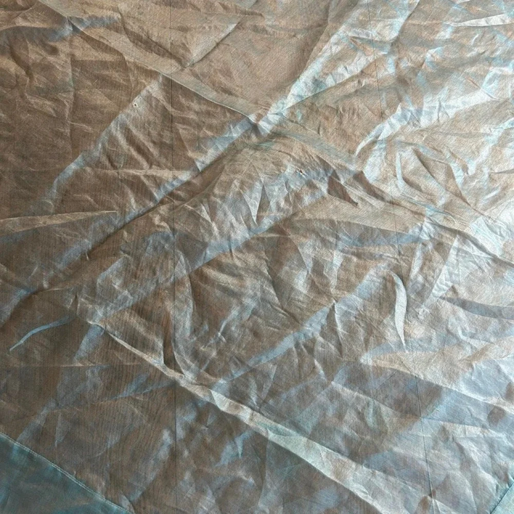 VTG IRIDESCENT 100% SILK OVERSIZED SHAWL WRAP